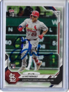 JJ Wetherholt Autographed 2026 MLB Topps NOW Card 144