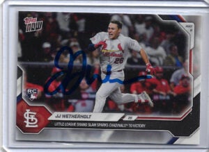 JJ Wetherholt Autographed 2026 MLB Topps NOW Card 181