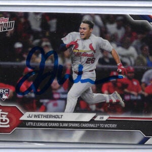 JJ Wetherholt Autographed 2026 MLB Topps NOW Card 181