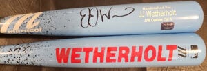 JJ Wetherholt Autographed Marucci St Louis Cardinals Players Weekend Baseball Bat v1