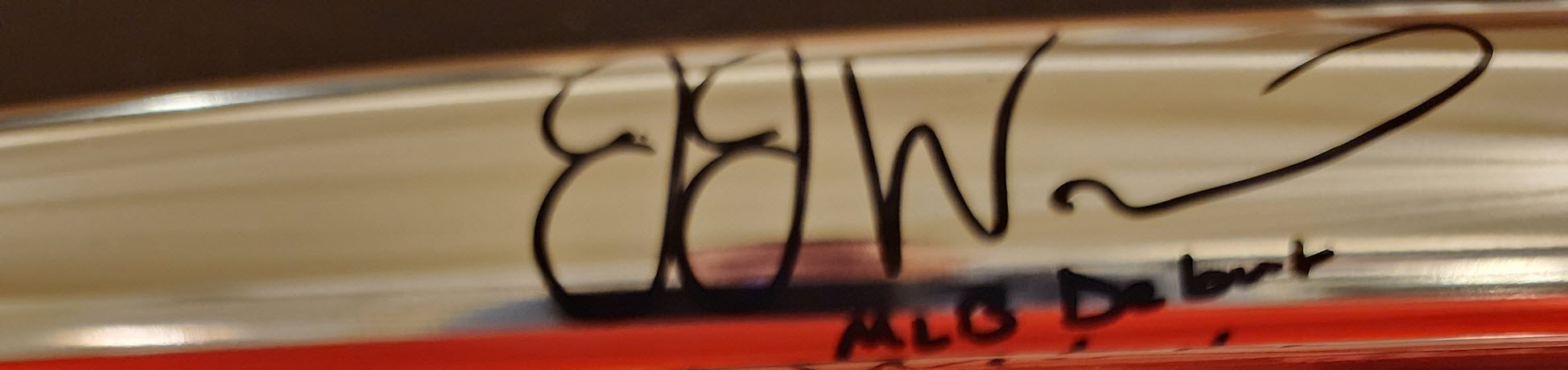 JJ Wetherholt Autographed Rawlings Chrome Bat v1