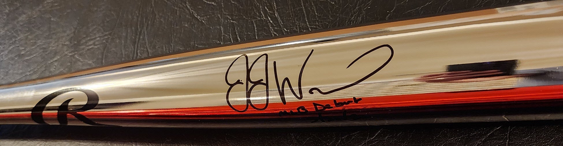 JJ Wetherholt Autographed Rawlings Chrome Bat v2