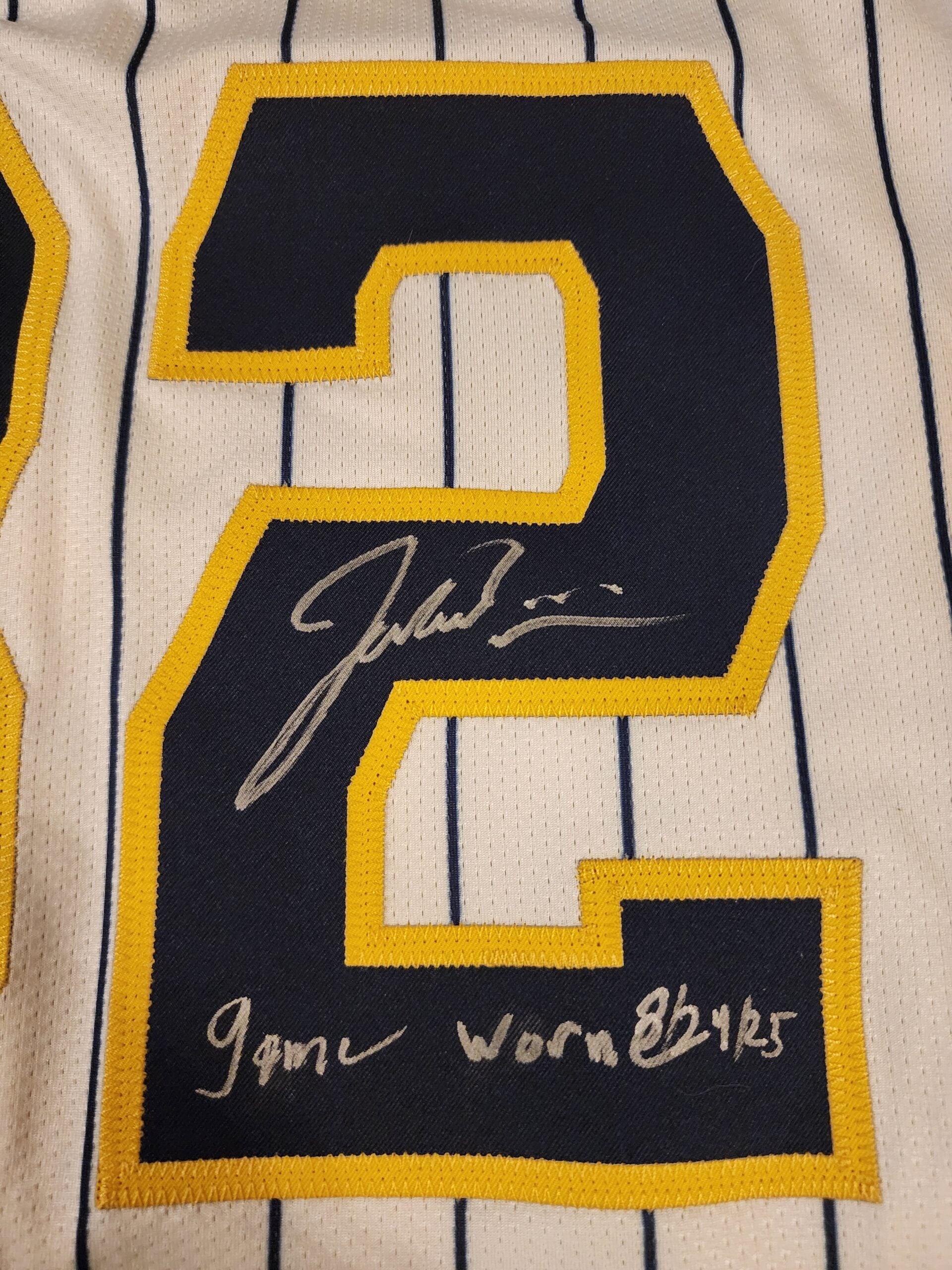 Jacob Misiorowski 2025 Milwaukee Brewers Game Worn UECK Jersey MLB Authenticated 1