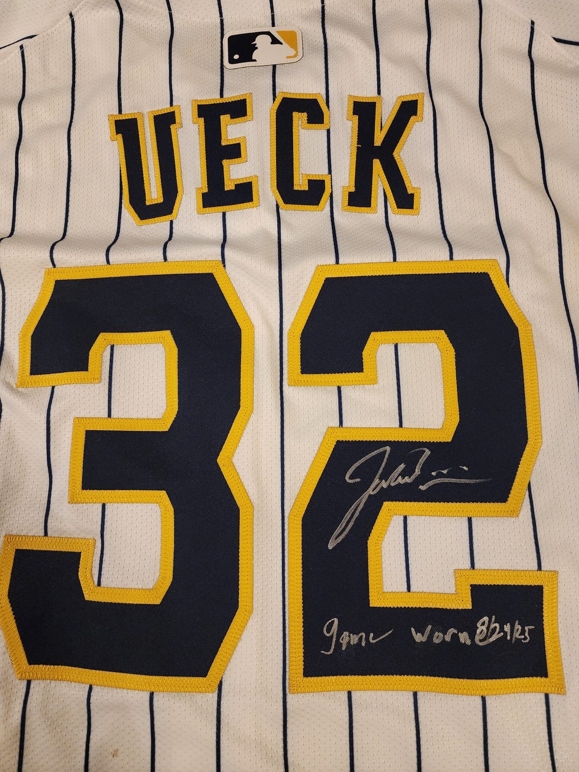 Jacob Misiorowski 2025 Milwaukee Brewers Game Worn UECK Jersey MLB Authenticated 2