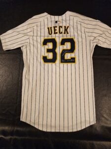 Jacob Misiorowski 2025 Milwaukee Brewers Game Worn UECK Jersey MLB Authenticated 3