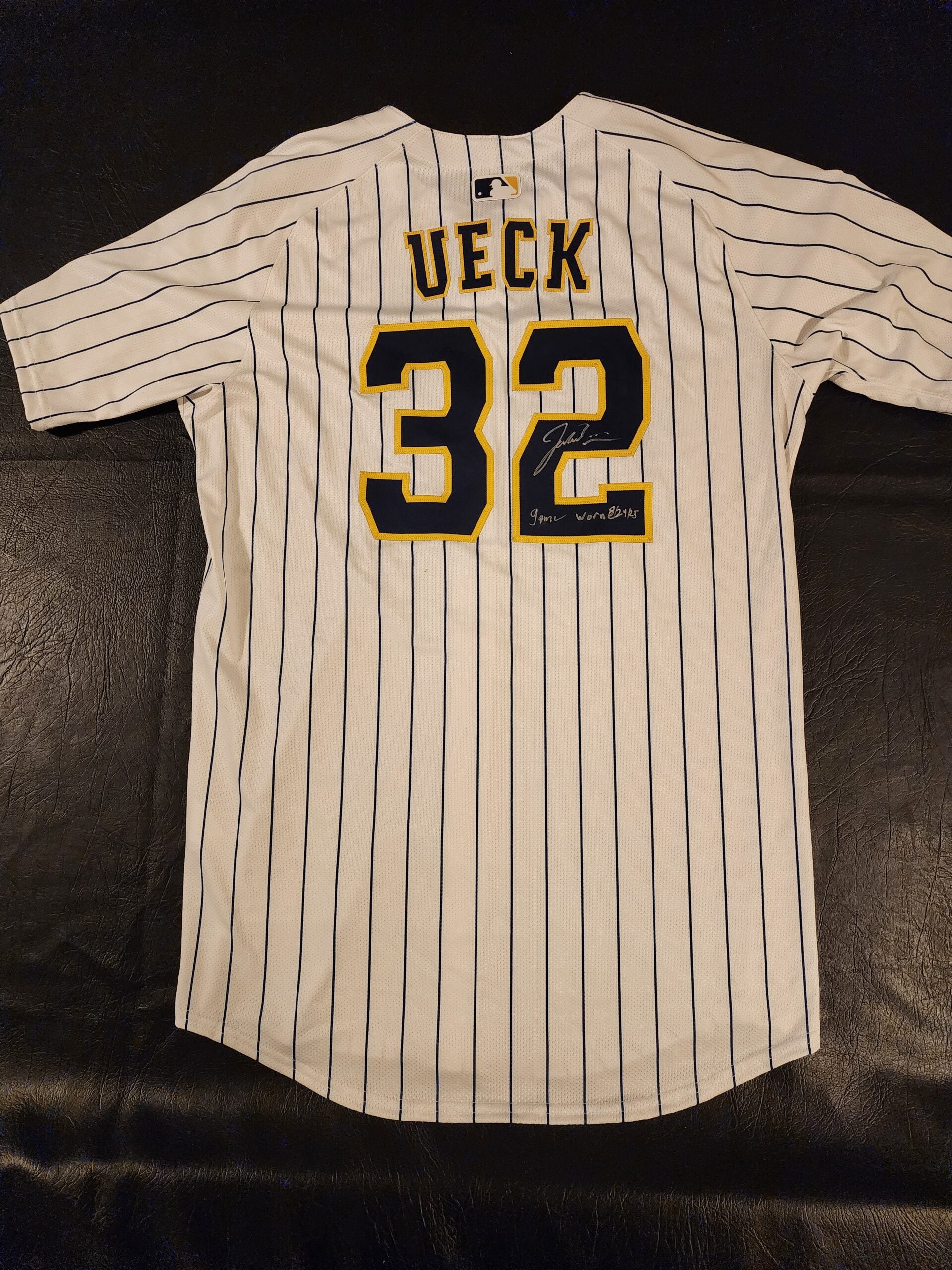 Jacob Misiorowski 2025 Milwaukee Brewers Game Worn UECK Jersey MLB Authenticated 3