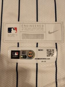 Jacob Misiorowski 2025 Milwaukee Brewers Game Worn UECK Jersey MLB Authenticated 6