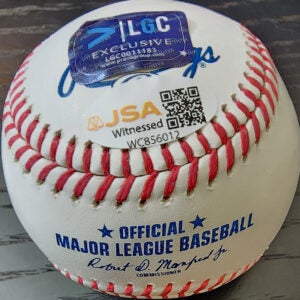 Brendan Lawson Autographed Rawlings OMLB Baseball Inscribed B Law Bomb v2