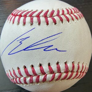 Brendan Lawson Autographed Rawlings OMLB Baseball v1