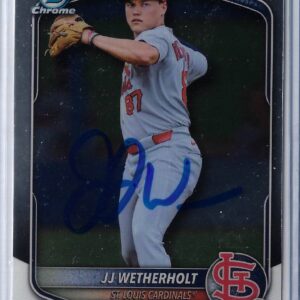 JJ Wetherholt Autographed 2025 Bowman Draft Chrome BDC145