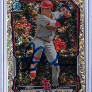 JJ Wetherholt Autographed 2026 Bowman Chrome Prospects BCP115 Mini Diamond Rookie Card