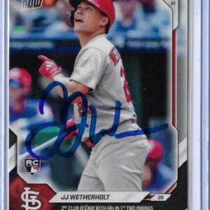 JJ Wetherholt Autographed 2026 MLB Topps NOW 362 Rookie Card 2 HR IN 2 INNINGS