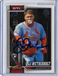 JJ Wetherholt Autographed 2026 Topps 698 Short Print Rookie Card