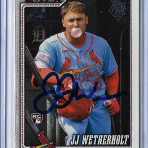 JJ Wetherholt Autographed 2026 Topps 698 Short Print Rookie Card