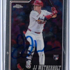 JJ Wetherholt Autographed 2026 Topps Chrome 119 Rookie Card