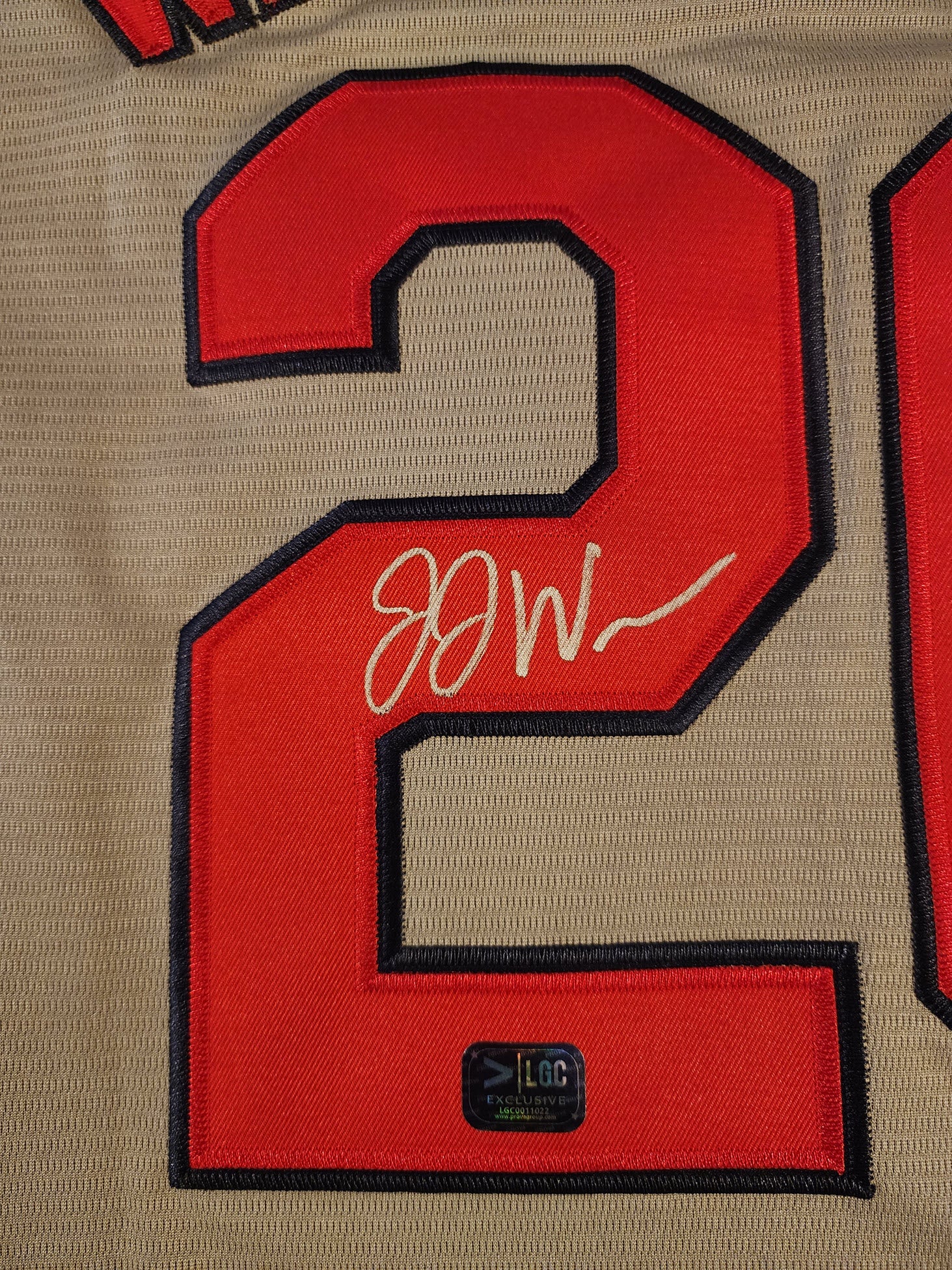 JJ Wetherholt Autographed Gray St Louis Cardinals Jersey v1