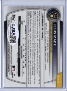 Jesus Made Autographed 2025 Bowman Chrome Prospects Mojo Refractor BCP50 Rookie Card RC v2