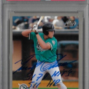 Miguel Cabrera Autographed 2000 Topps Traded T40 Rookie Card PSA SLABBED 125116517