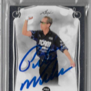 Pete Weber Autographed 2023 Leaf PBA Bowling Silver Premier Edition Card B41 PSA SLABBED