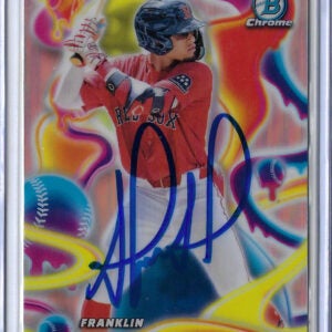Franklin Arias Autographed 2025 Bowman Chrome Melt Mashers MM14 Card