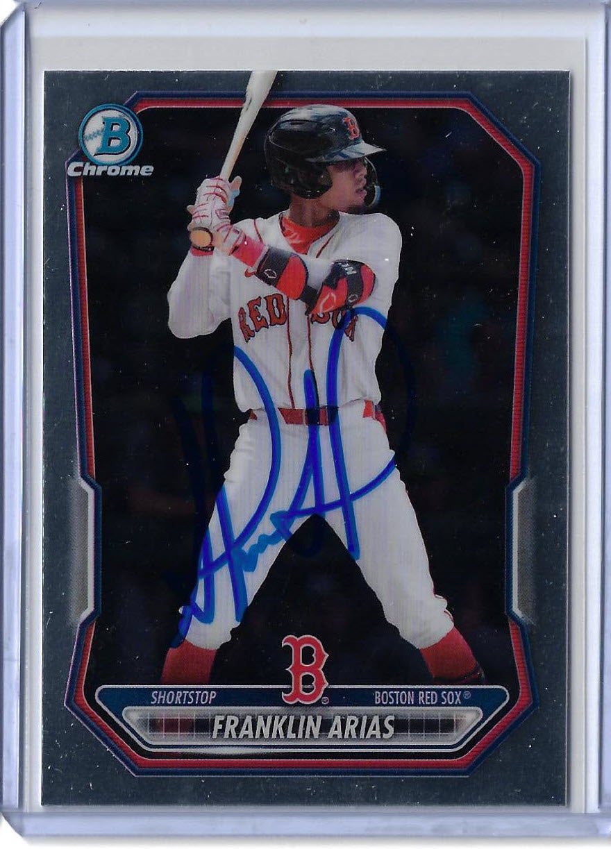 Franklin Arias Autographed 2026 Bowman Chrome BCP27 Card