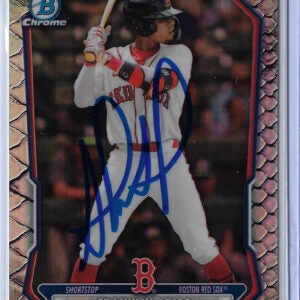 Franklin Arias Autographed 2026 Bowman Chrome Prospects Reptilian BCP27 Card