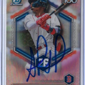 Franklin Arias Autographed 2026 Bowman Chrome Top 100 Prospects BTP26 Card