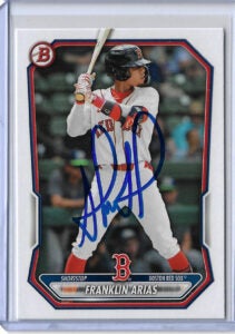 Franklin Arias Autographed 2026 Bowman Paper BC27 Card