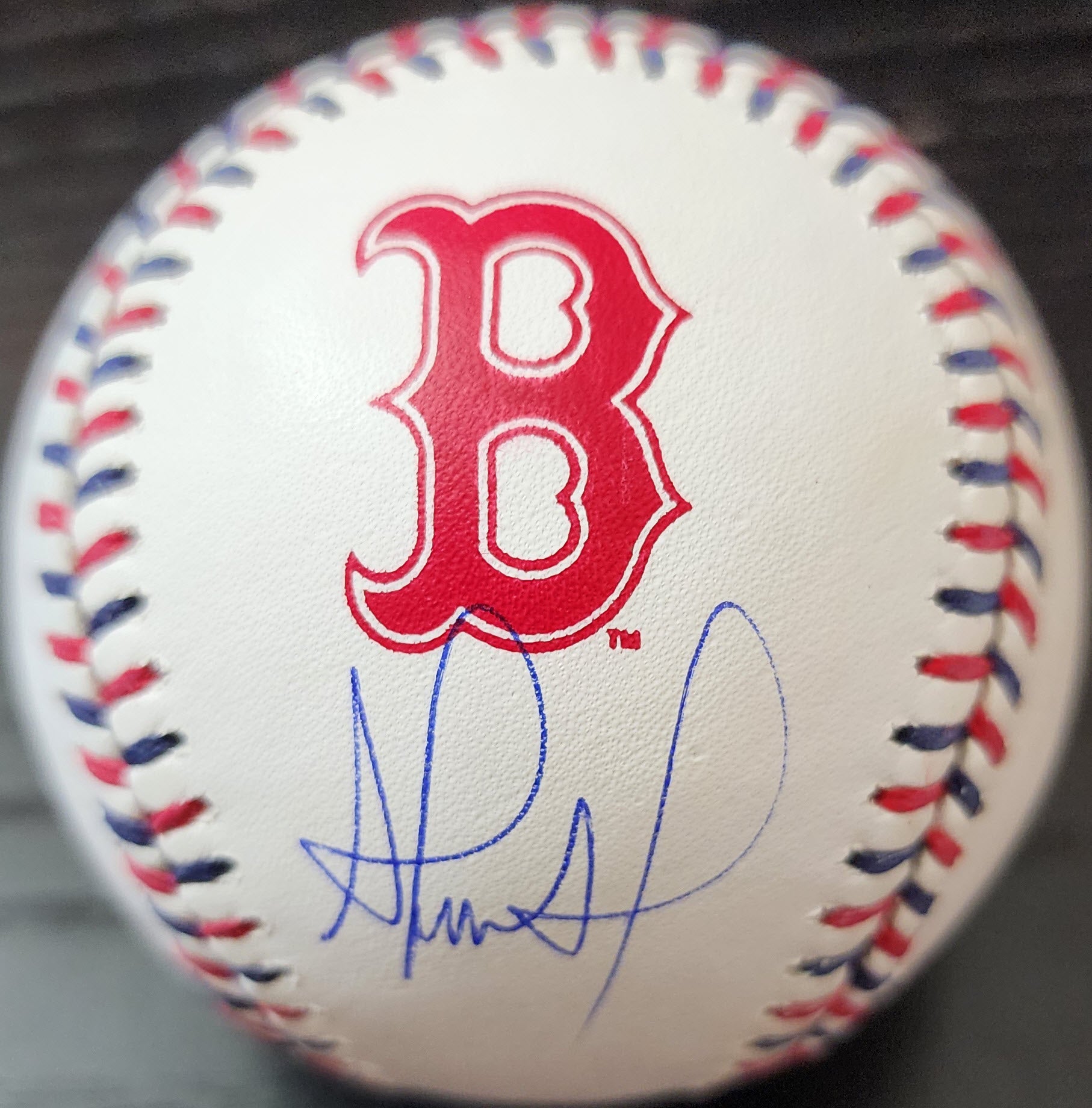 Franklin Arias Autographed Boston Red Sox OMLB Baseball v1