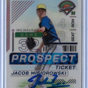 Jacob Misiorowski Autographed 2024 Panini Prospect Edition Silver Holo 156 Card