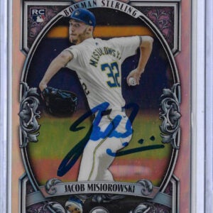 Jacob Misiorowski Autographed 2026 Bowman Chrome Bowman Sterling BST13 Card