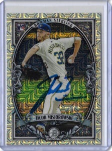 Jacob Misiorowski Autographed 2026 Bowman Sterling Mojo BST13 Card