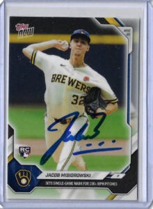 Jacob Misiorowski Autographed 2026 MLB Topps NOW 244 Card