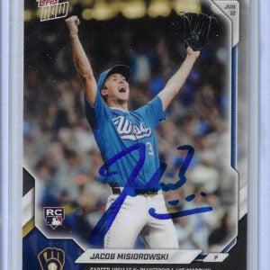 Jacob Misiorowski Autographed 2026 MLB Topps NOW 383 Card 105.5 MPH