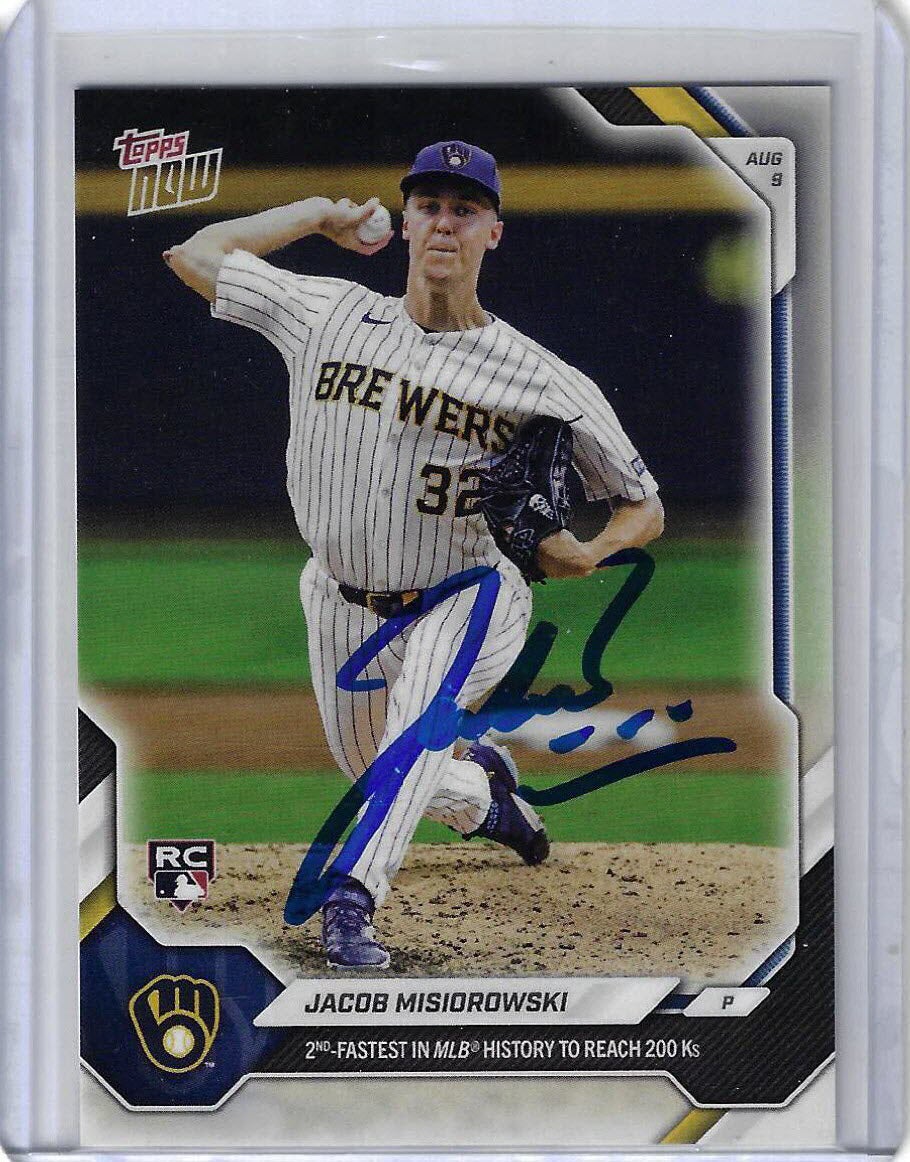 Jacob Misiorowski Autographed 2026 MLB Topps NOW 543 Card