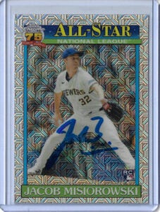 Jacob Misiorowski Autographed 2026 Topps Chrome All Star Mojo Refractor 91ASC49 Card