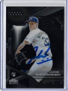 Jacob Misiorowski Autographed 2026 Topps Chrome Black 21 Card
