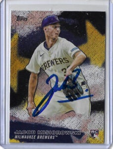 Jacob Misiorowski Autographed 2026 Topps Stars of MLB SMLB26 Card