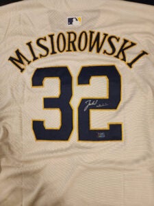 Jacob Misiorowski Autographed Milwaukee Cream Replica Jersey v2