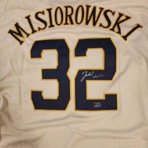Jacob Misiorowski Autographed Milwaukee Cream Replica Jersey v2