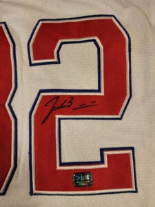 Jacob Misiorowski Autographed Milwaukee Red White Blue 250th Anniversary Replica Jersey v1