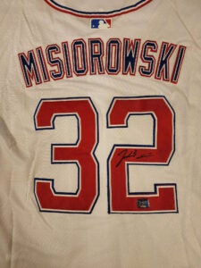 Jacob Misiorowski Autographed Milwaukee Red White Blue 250th Anniversary Replica Jersey v2
