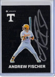 Andrew Fischer Autographed 2025 ONIT Athlete Tennessee Volunteers Fusion Series Rookie Card F7