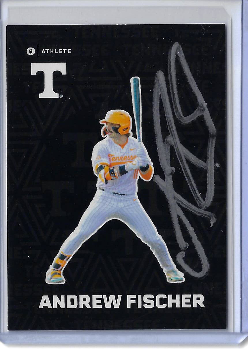 Andrew Fischer Autographed 2025 ONIT Athlete Tennessee Volunteers Fusion Series Rookie Card F7