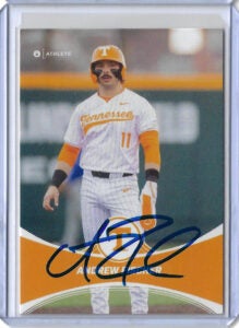 Andrew Fischer Autographed 2025 ONIT Athlete Tennessee Volunteers Rookie Card B5