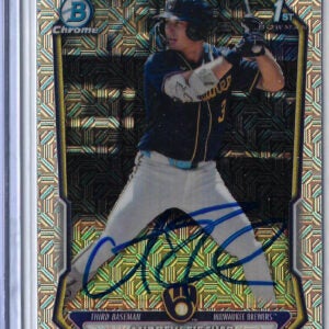 Andrew Fischer Autographed 2026 Bowman Chrome Prospects Mojo Refractor Rookie Card BCP149