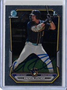 Andrew Fischer Autographed 2026 Bowman Chrome Prospects Rookie Card BCP149