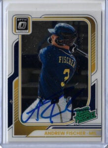 Andrew Fischer Autographed 2026 Donruss Optic Rookie Card 102