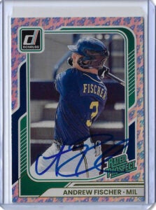 Andrew Fischer Autographed 2026 Donruss Rockets Rookie Card 102