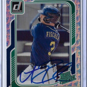 Andrew Fischer Autographed 2026 Donruss Rockets Rookie Card 102